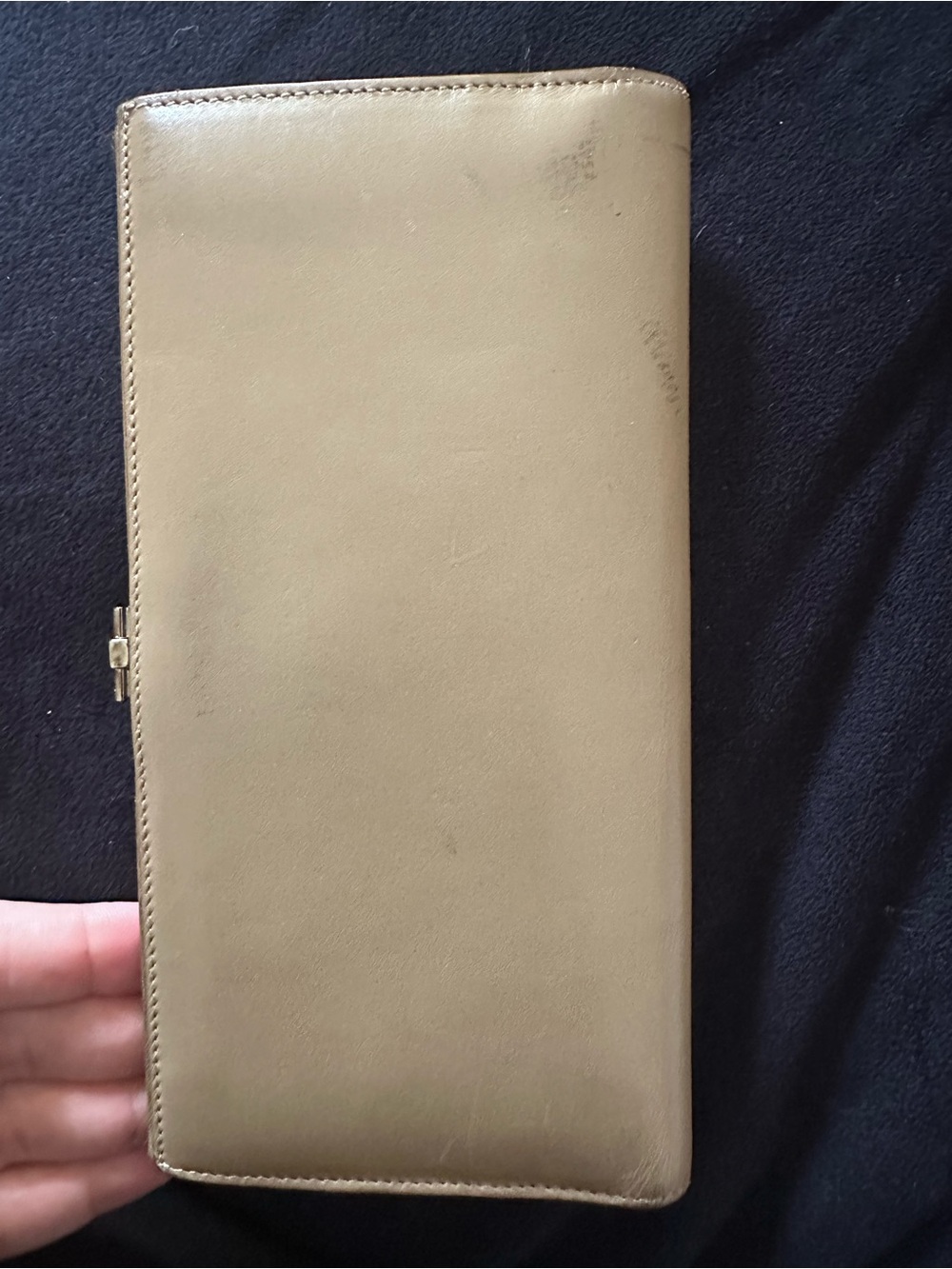 Gucci Taupe Leather Long Wallet with clasp - Picture 9 of 9